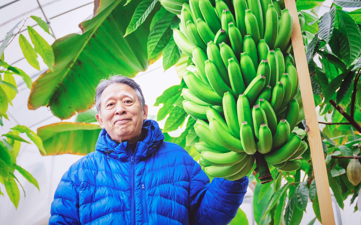 皮まで丸ごと食べられる もんげーバナナ を開発した岡山市の田中節三さん かがり火web